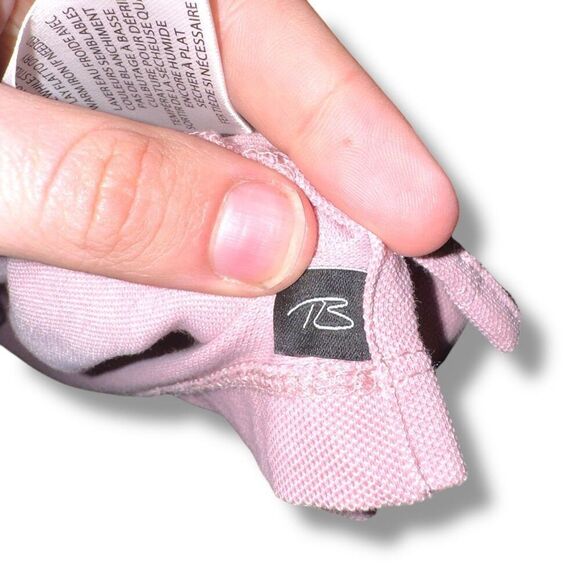 Robert Barakett Blush Pink Open Collar Knit Polo Shirt XL - Picture 6 of 7